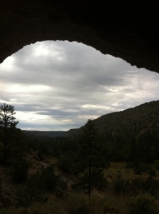 Bandelier cave view