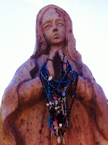 stone Guadalupe at Chimayo